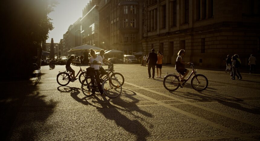 City bicycle activity
