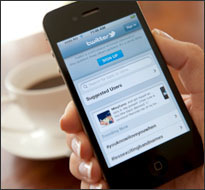 iPhone showing Twitter (iStock)