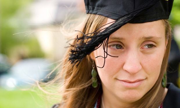 Uneasy graduate (iStock)