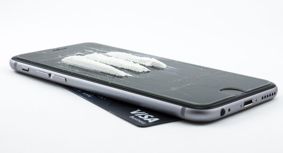 drugs, phone, credit card