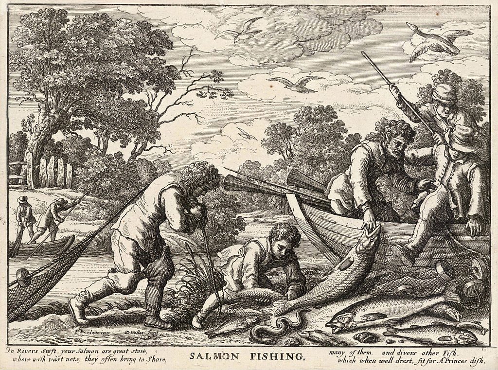 men fishing for salmon