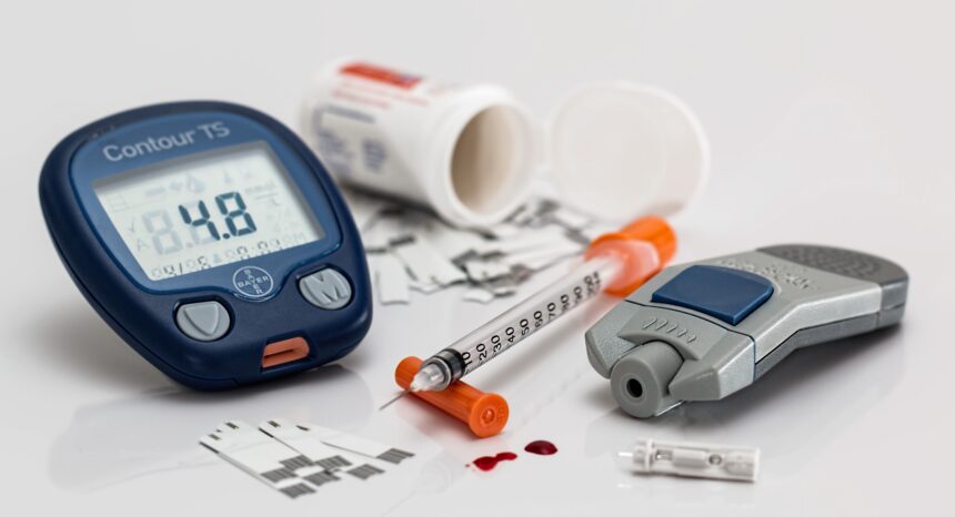 Blood glucose monitor and insulin