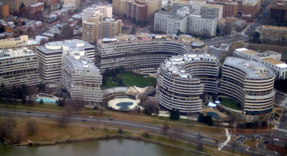 Aerial view of Watergate complex