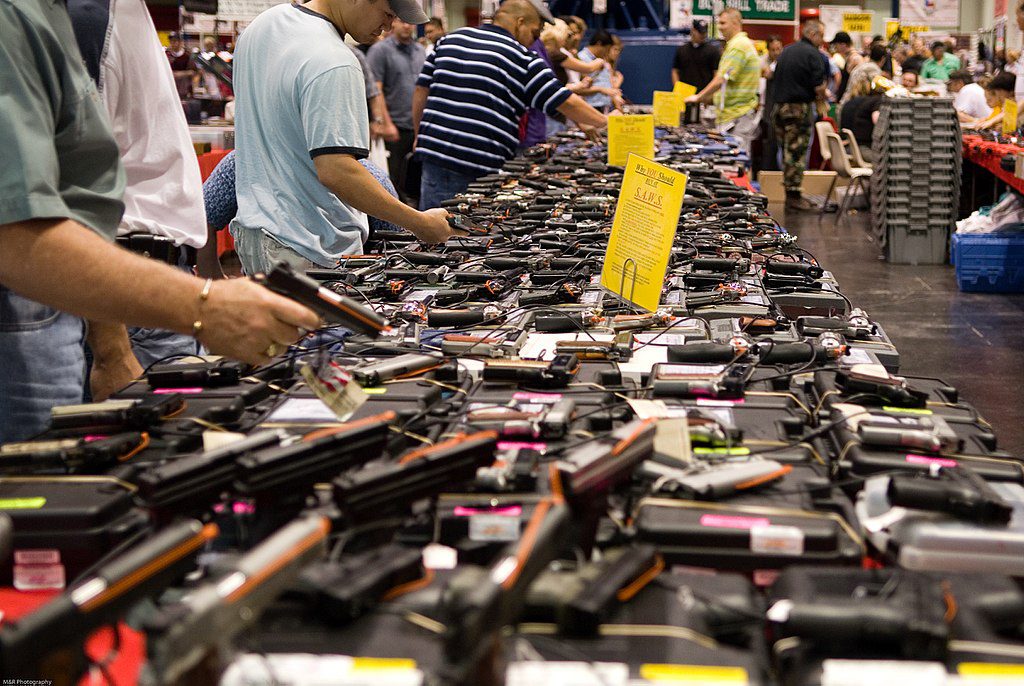 People at a gun show