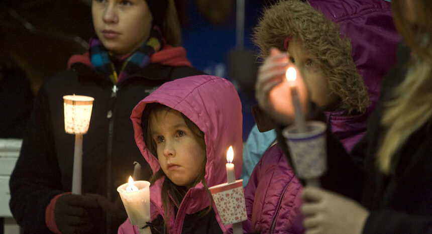 Children at vigil