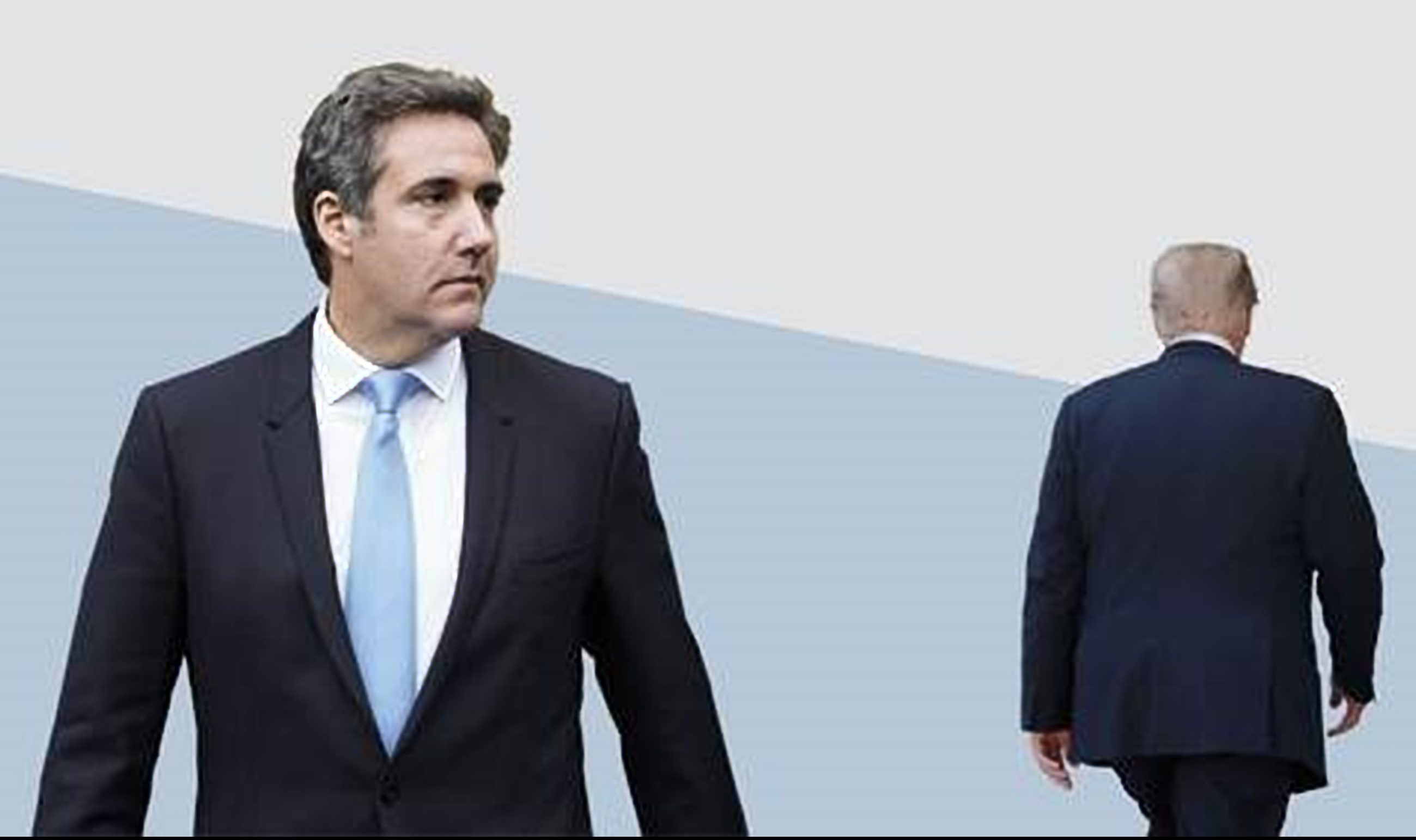 Photo illustration featuring Donald Trump and Michael Cohen