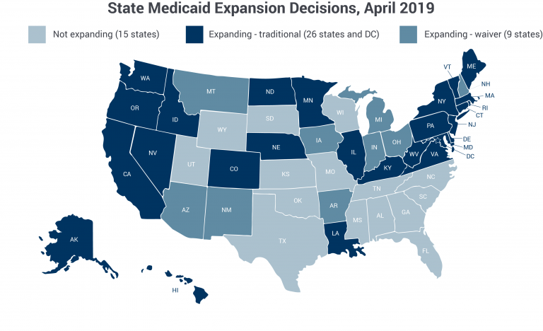 medicaid expansion map