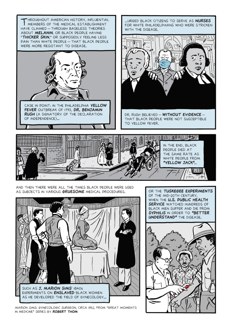 A tale of two pandemics: a nonfiction comic about racial health disparities