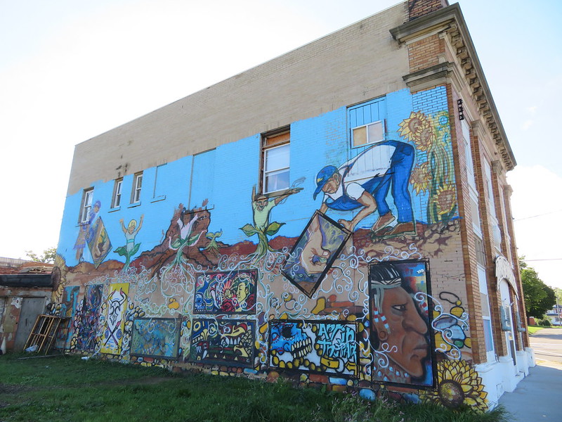 A mural in Flint, Michigan.