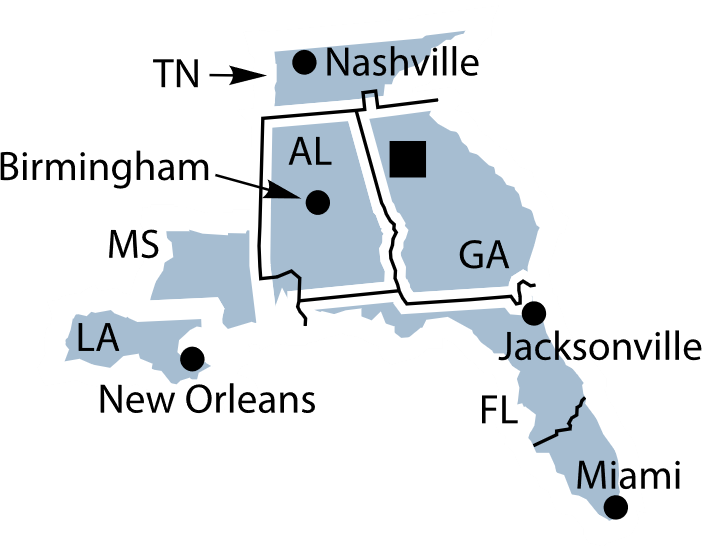 Federal Reserve District 6 map