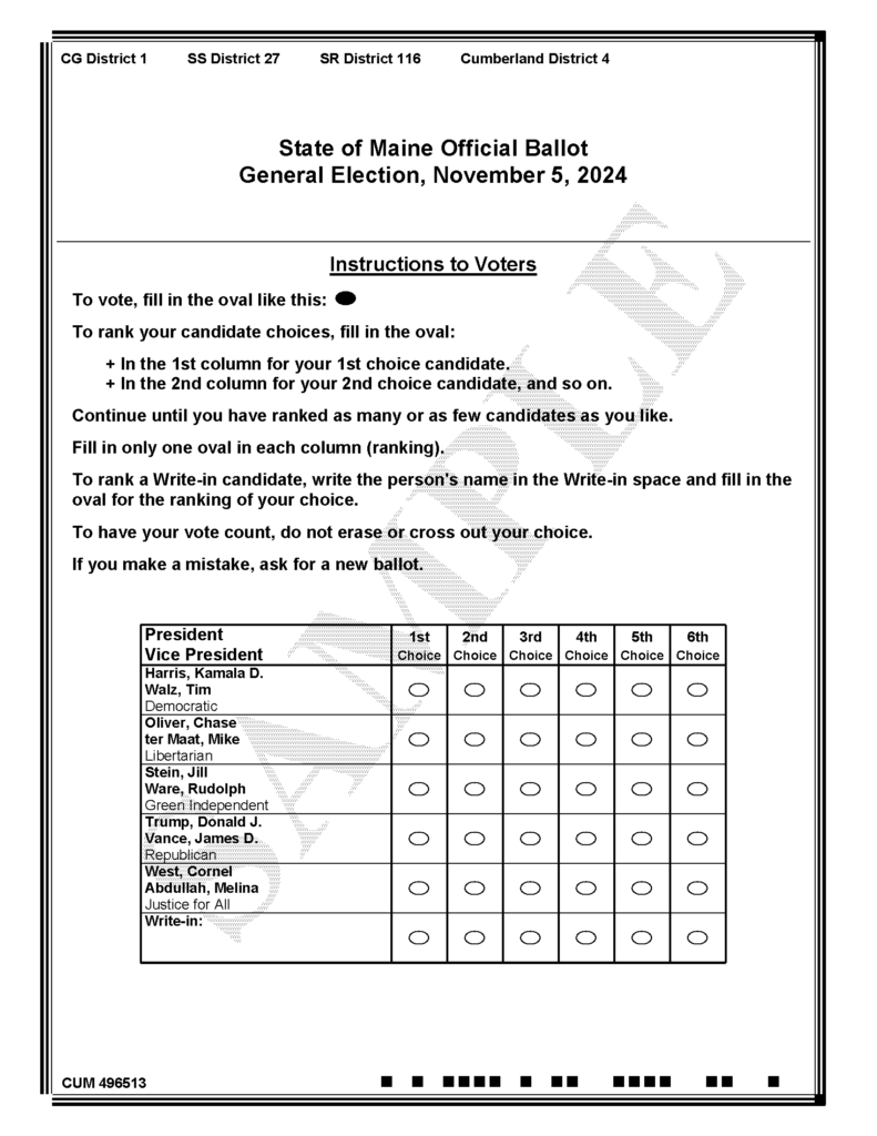 ranked choice voting